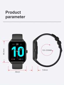 Heart Rate Monitoring Square Smart Watch
