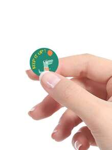 1 cuộn Hoạt Hình Hình Thú & Khẩu Hiệu Đồ Họa Các Loại Miếng Dán Dễ Thương Đa Năng Miếng Dán Cho Thủ Công DIY, Trang Trí, Lớp Học - Nhiều màu - Xem 2