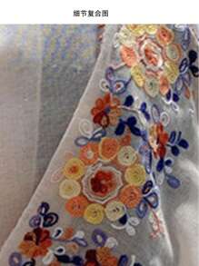 1pc Summer Sunscreen Desert Windproof Head Wrap: Elegant Flower Embroidery Scarf Classic Solid Color Shawl Casual Bandana - Desert Tour Chiffon Shawl, Beach Scarf, Thin Vacation Wrap For Women Boho Bandana,Hair Band,Head Band Ideal For Dressing Up Your Look