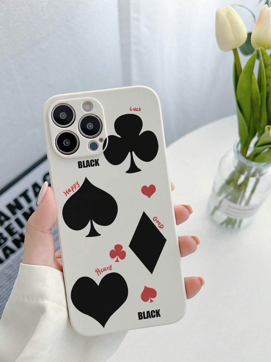 撲克圖案防摔手機外殼 - 彩色 - 查看 1