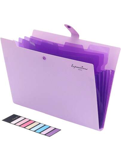 1 pieza Carpeta expandible con patrón de árbol, carpeta acordeón multinivel simple para oficina, almacenamiento de archivos escolares, útiles escolares