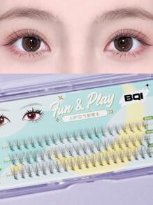 1盒人造貂皮局部睫毛 - 黑色 - 查看 1