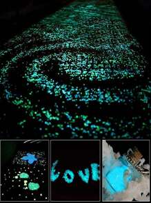 3000入組75克七彩夜光裝飾鵝卵石、塑料花瓶裝飾砂適用於家居裝飾 - 彩色 - 查看 6