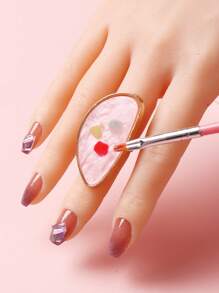 FULL BEAUTY 1入組貝殼紋理質感美甲調色板 - 粉色 - 查看 2