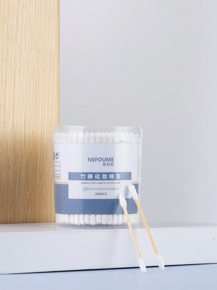 NEFOUME 200pcs Double-sided Swab - White - View 2