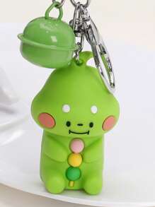 1 cái chuông nữ & bùa hoạt hình móc khóa dễ thương để trang trí chìa khóa - màu xanh lá - Xem 6