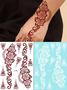 2 tấm hình xăm in hoa - Nhiều màu - Xem 1