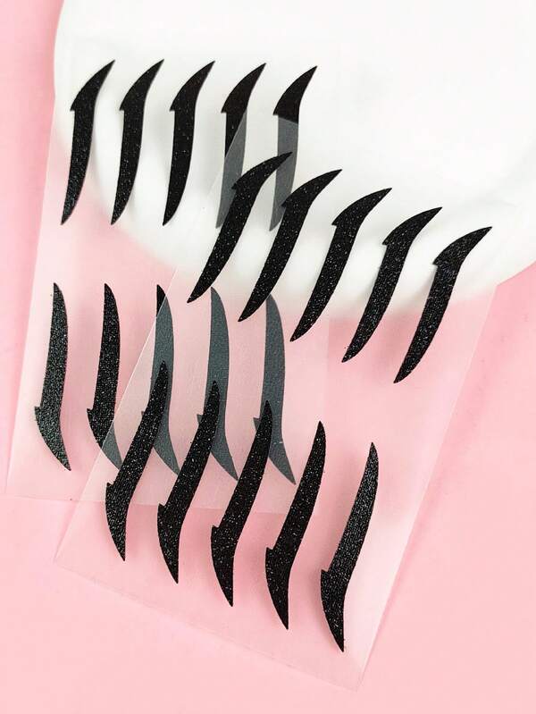2sheets Eyeliner Print Tattoo Sticker SHEIN EUR