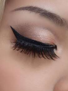 兩張眼線筆印花紋身貼紙 - 黑色 - 查看 4