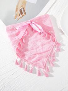 Dây buộc tóc đa năng kiểu dáng boho dành cho nữ trang trí tua rua thời trang, dùng để trang trí - Hồng - Xem 4