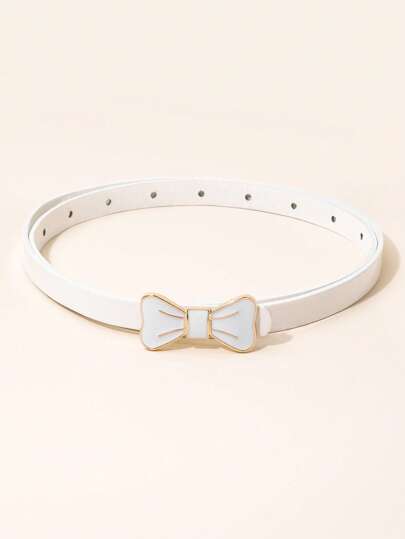 1入組女孩蝴蝶結搭扣腰帶日常裝飾