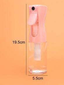 Hair Styling Spray Bottle, 1pc 200ml Plastic Material Fine Mist Sprayer With Pink Transparent Pressurized Water Kettle, Suitable For Hair Salon - Multicolor - View 8