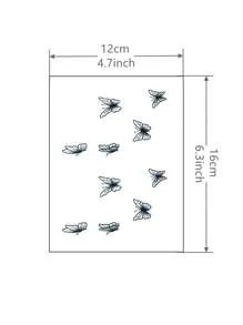 1入組蝴蝶圖案防水持久暫時性紋身貼紙