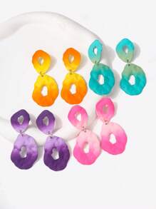 1對漸層耳墜 - 彩色 - 查看 5