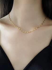 Chuỗi vòng cổ tối giản - Vàng - Xem 9