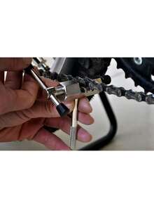 1 pieza acero carbono bicicleta con cadena Cortador Herramienta - Plateado - Ver 4