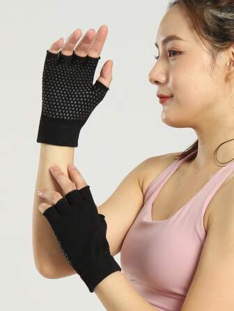 1pair Sports Pull-Up Non-Slip Gloves Gym Accessories