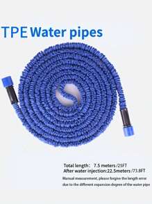 1pc TPE Watering Gun Set, Modernist Garden Hose Nozzle Set For Home - Blue - View 2