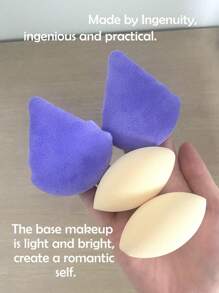 4pcs Makeup Puff & Sponge Set - Multicolor - View 2