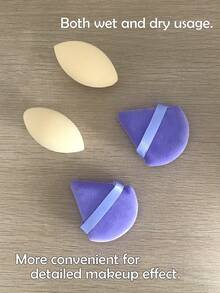 4pcs Makeup Puff & Sponge Set - Multicolor - View 4