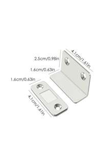 1入組免打孔磁性門鎖適用於滑動門,抽屜,衣櫃