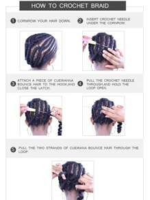 Zizi辮編織合成髮延長紫粉藍24英寸長捲曲編織藝術髮型,適用於女性 - 淺藍色 - 查看 5