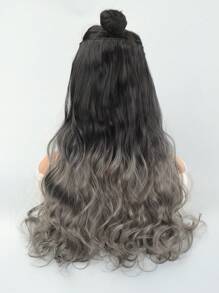 夾片漸層長款卷合成纖維接髮 - 拼色 - 查看 9