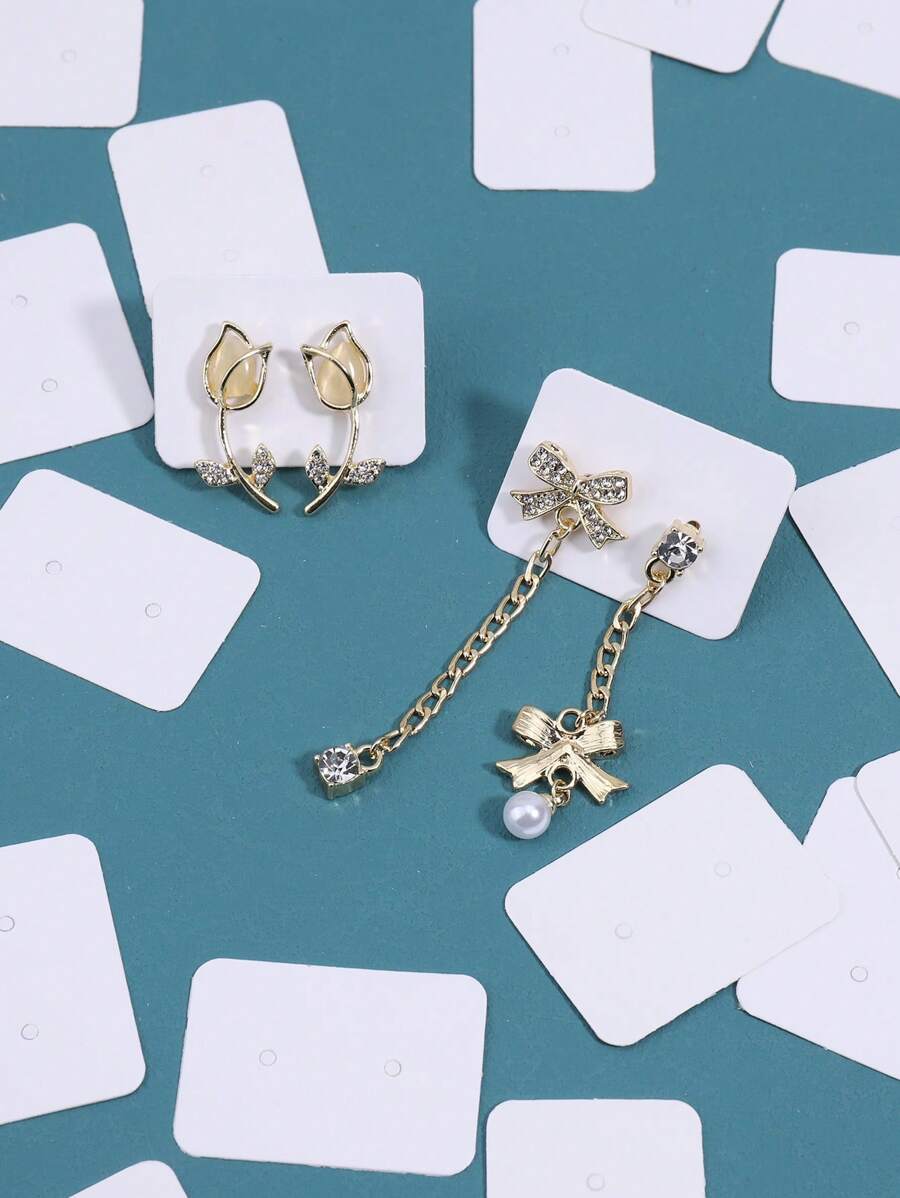 100pcs Solid Jewelry Display Card Back To School