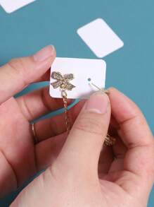 100pcs Solid Jewelry Display Card Back To School