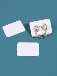 100pcs Solid Jewelry Display Card Back To School