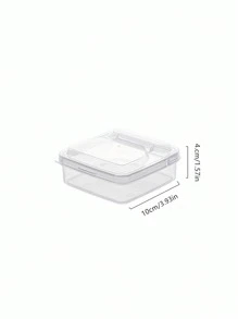 2入組透明食物儲藏盒 - 無色 - 查看 2