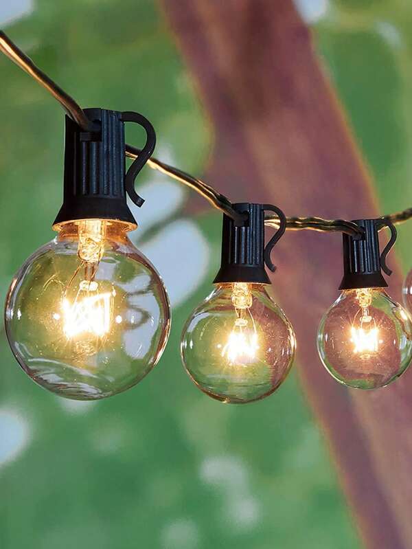 G40 Incandescence Bulb String Lights Outdoor, Festoon Garden String