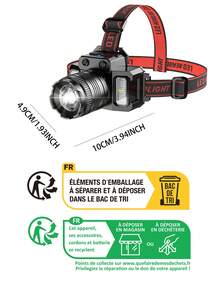 1pc ABS Headlamp - Multicolor - View 6