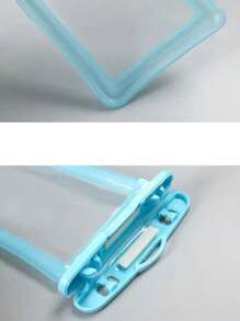 1pc Clear Phone Storage Bag, Modern PC Waterproof Phone Storage Bag For Swimming - Blue - View 5