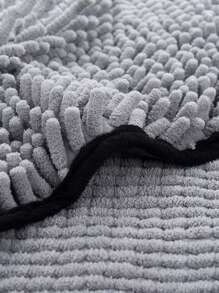 1pc Polyester Paw Embroidered Pet Towel For Dog And Cat For Shower