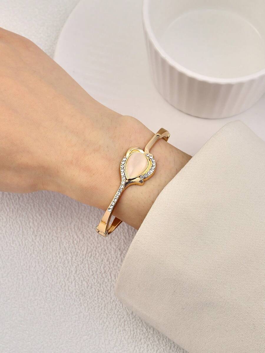 rhinestone tôn tạo vòng đeo tay - Vàng - Xem 1