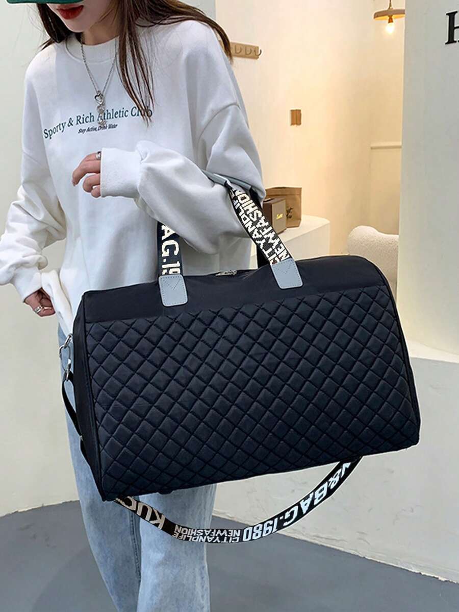 Geantă de voiaj din nailon matlasată, geantă pliabilă impermeabilă, geantă tote de mare capacitate pentru călătorii, gimnastică, sport, genți de mână, geantă de mână, geantă de gimnastică, pentru bărbați, femei, fete, băieți, student pentru călătorii. Înapoi la școală, afaceri în aer liber, vacanță, sport, sport, accesorii de călătorie. Haine Genți de mână Geantă de călătorie pentru valiză Geanta de peste noapte Geanta de weekend Geanta pentru bagaje Geanta de transport Geanta de colegiu Genti de bagaje Geanta de weekend Geanta de spital