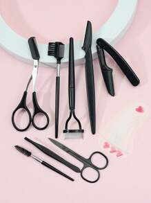 11件套睫毛眉毛工具套装，价格实惠，适合作为圣诞礼物、化妆品、化妆工具等，物美价廉，是送给女性的理想礼物，也是圣诞佳品。