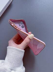 愛心圖案手機外殼 - 粉色 - 查看 3