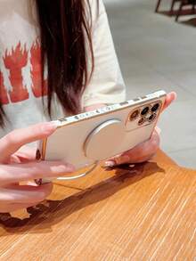 Simple Magnetic Adsorption Heart Shape Phone Case Protective Cover - Multicolor - View 6