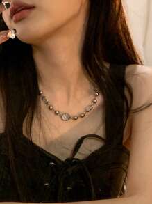 1入組獨特設計女士項圈項鍊作為鎖骨鏈派對禮物
