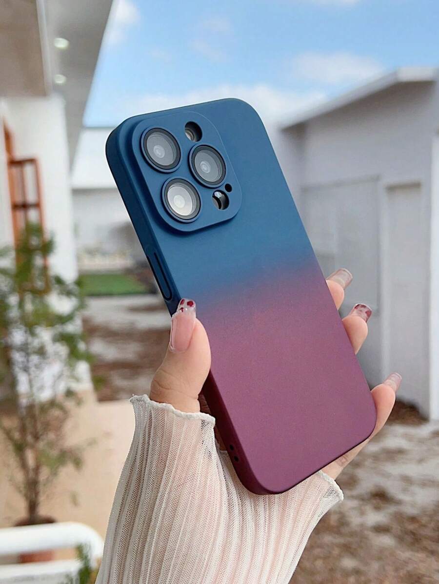 Funda para teléfono anticaída Ombre compatible con iPhone 15/15Pro/15Plus/15Promax - Multicolor - Ver 1