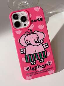 大象圖案手機殼相容於iPhone15/15Plus/15Pro/15Promax - 彩色 - 查看 1