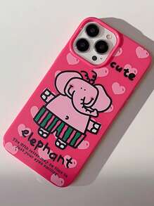 大象圖案手機殼相容於iPhone15/15Plus/15Pro/15Promax - 彩色 - 查看 4