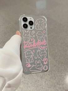 Rabbit Pattern Phone Case Compatible With iPhone15/15Plus/15Pro/15Promax - Multicolor - View 4