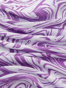 1pc Simple Printed 55cm Bandana For Women, Versatile As Waistband, Bag Decoration, Sash, Headwrap, Fashion Scarf For Spring - Multicolor - View 5