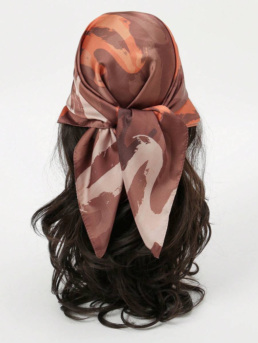 1 chiếc khăn vuông nhỏ in hoa đơn giản 70cm, khăn Bandana mùa xuân mới, cạp quần đa năng cho nữ, đồ trang trí túi, khăn quấn đầu, băng đô, khăn quàng cổ thời trang - Nhiều màu - Xem 1