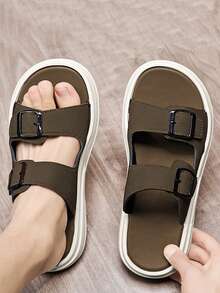 Dép xỏ ngón & dép nam - màu nâu - Xem 2