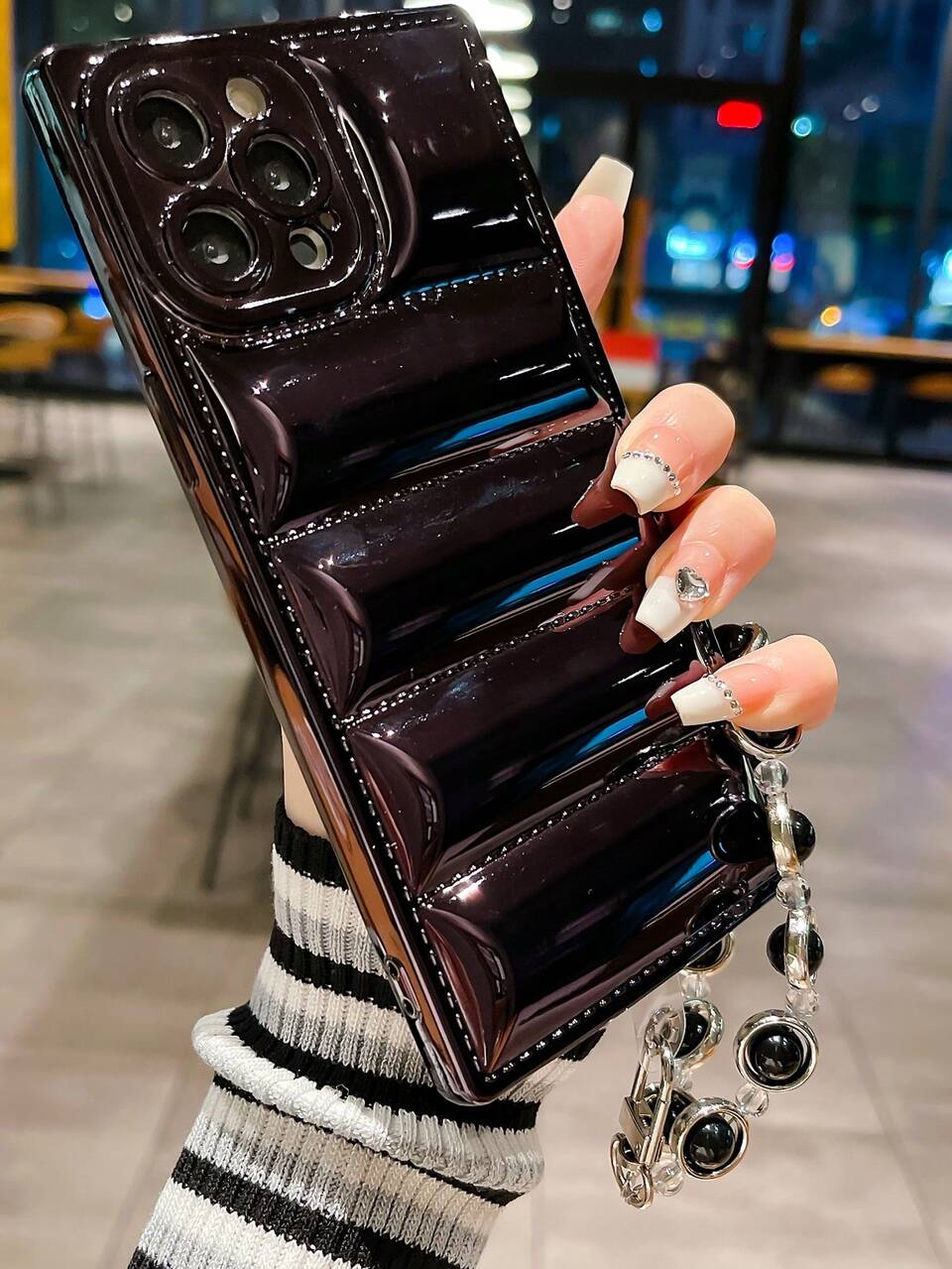 Plating Anti-fall Phone Case With Lanyard