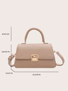 Small Flap Bag Turn Lock Elegant - Khaki - View 3